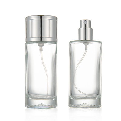 50 ml Perfum Pump Spray Pump Okrągła butelka perfum z przezroczystego szkła