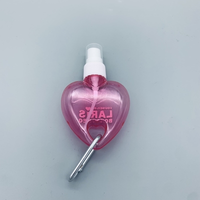 Mini Heart Leaf Shape Kosmetyczna butelka PET do dezynfekcji rąk z brelokiem