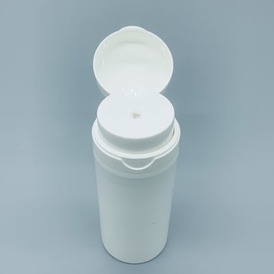 Plastikowa biała bezpowietrzna butelka PP do opakowań kosmetycznych 50 ml