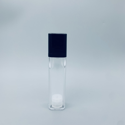 Czarna przezroczysta akrylowa butelka bezpowietrzna 5 ml bez osłony